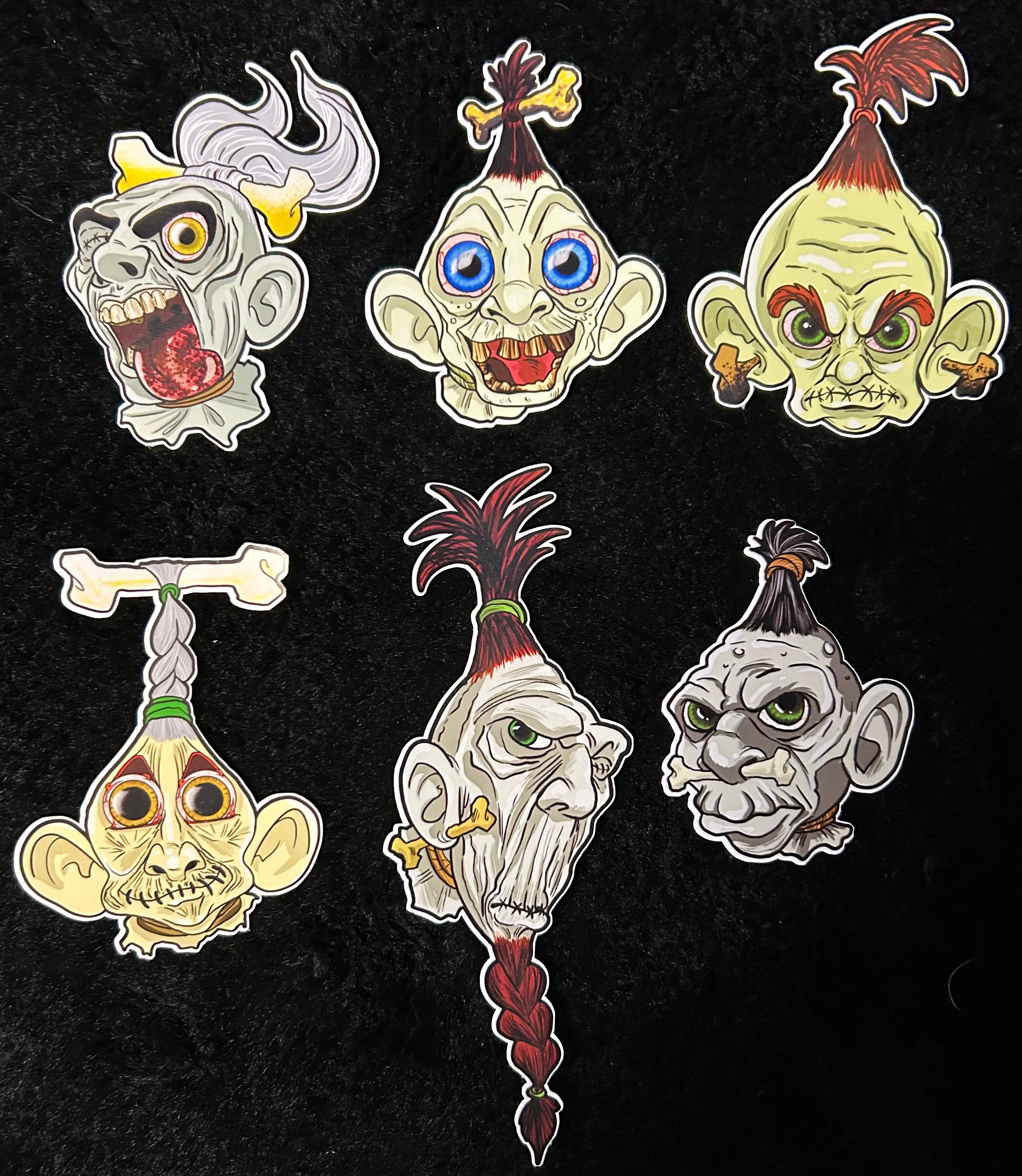 Shrunken Head Stickers